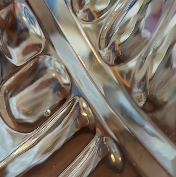 NWT Robert Stanley Home Collection Silver Snowflake Clear Crystal Ornament Bowl - Picture 9 of 9